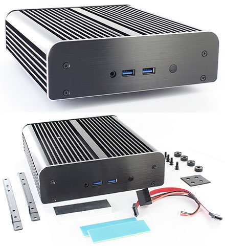 Akasa Newton S6T enclosure (for Intel NUC6i5SYH / NUC6i5SYK / NUC6i3SYH / NUC6i3SYK) <b>[FANLESS]</b>