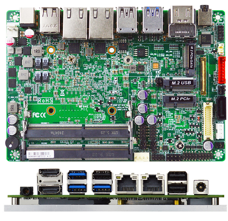 Jetway MF04E00 3,5" SBC (Intel Celeron J6412, 2x LAN, 4x USB) <b>[14-24V Power Input]</b>