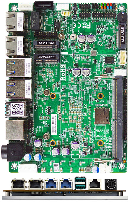 Jetway MF32-133E0 3,5" SBC (Intel Raptor Lake i5-1335UE, 4x 2.5GbE LAN) <b>[LFTERLOS]</b>